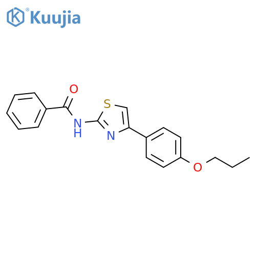 N-4-(4-propoxyphenyl)-1,3-thiazol-2-ylbenzamide structure