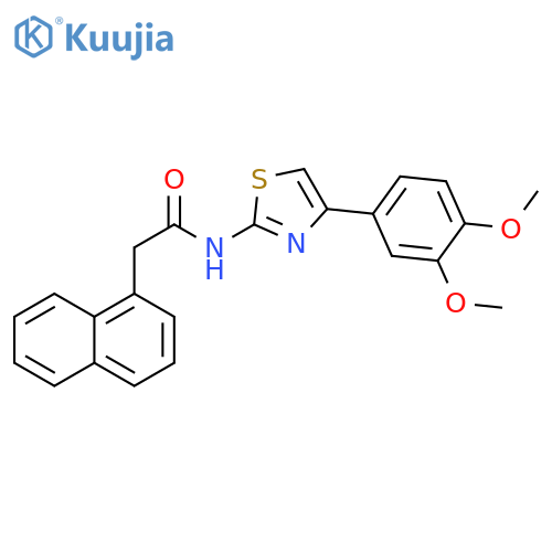 N-4-(3,4-dimethoxyphenyl)-1,3-thiazol-2-yl-2-(naphthalen-1-yl)acetamide structure