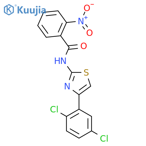 N-4-(2,5-dichlorophenyl)-1,3-thiazol-2-yl-2-nitrobenzamide structure