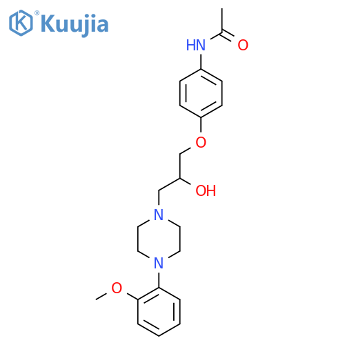 N-(4-(2-Hydroxy-3-(4-(2-methoxyphenyl)-1-piperazinyl)propoxy)phenyl)acetamide structure