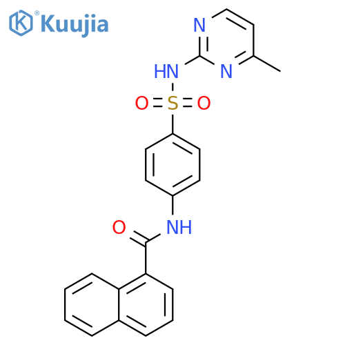 N-{4-(4-methylpyrimidin-2-yl)sulfamoylphenyl}naphthalene-1-carboxamide structure