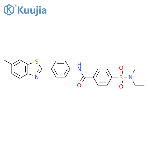 4-(diethylsulfamoyl)-N-4-(6-methyl-1,3-benzothiazol-2-yl)phenylbenzamide structure