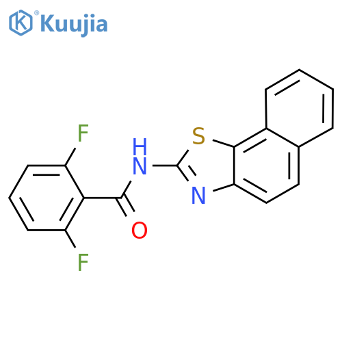 2,6-difluoro-N-{naphtho2,1-d1,3thiazol-2-yl}benzamide structure