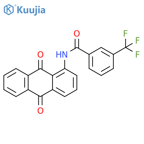 N-(9,10-dioxo-9,10-dihydroanthracen-1-yl)-3-(trifluoromethyl)benzamide structure
