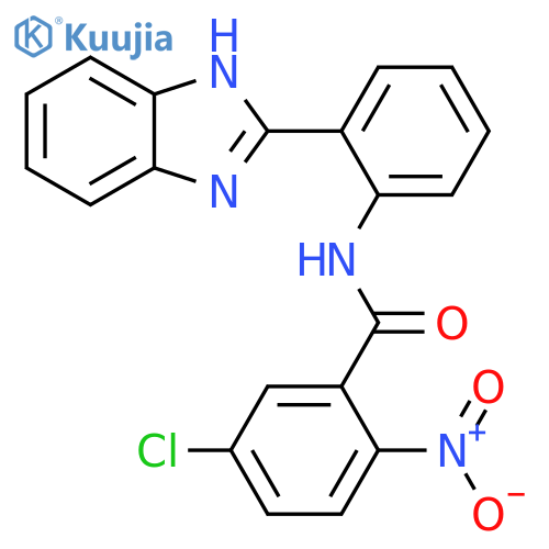 N-2-(1H-1,3-benzodiazol-2-yl)phenyl-5-chloro-2-nitrobenzamide structure