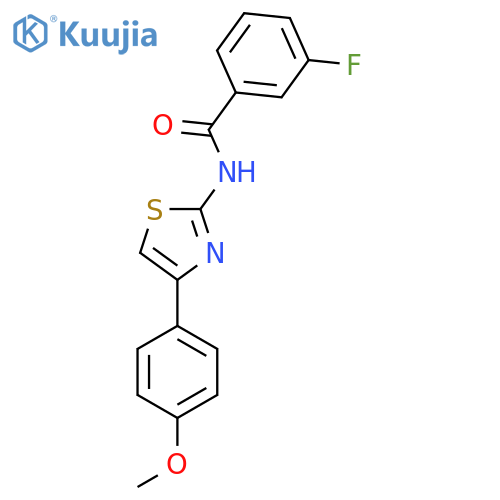 3-fluoro-N-4-(4-methoxyphenyl)-1,3-thiazol-2-ylbenzamide structure