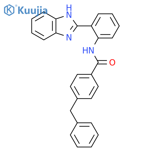N-2-(1H-1,3-benzodiazol-2-yl)phenyl-4-benzylbenzamide structure