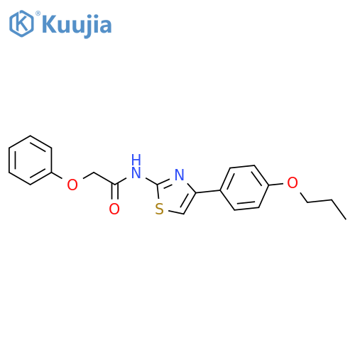 2-phenoxy-N-4-(4-propoxyphenyl)-1,3-thiazol-2-ylacetamide structure