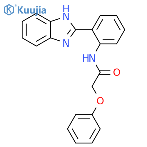N-2-(1H-1,3-benzodiazol-2-yl)phenyl-2-phenoxyacetamide structure