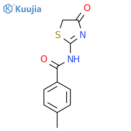 BENZAMIDE, N-(4,5-DIHYDRO-4-OXO-2-THIAZOLYL)-4-METHYL- structure