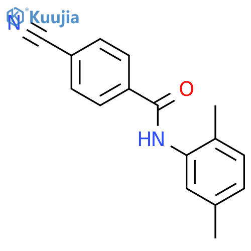 4-cyano-N-(2,5-dimethylphenyl)benzamide structure