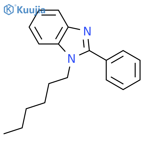 1-n-Hexyl-2-phenylbenzimidazole structure