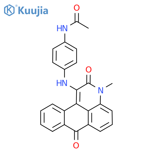 N-4-({14-methyl-8,15-dioxo-14-azatetracyclo7.7.1.0^{2,7}.0^{13,17}heptadeca-1(16),2,4,6,9(17),10,12-heptaen-16-yl}amino)phenylacetamide structure