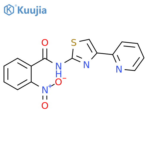 2-nitro-N-4-(pyridin-2-yl)-1,3-thiazol-2-ylbenzamide structure