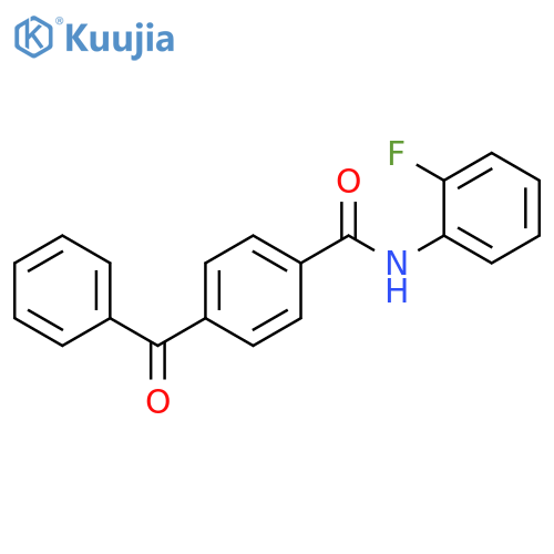 4-benzoyl-N-(2-fluorophenyl)benzamide structure