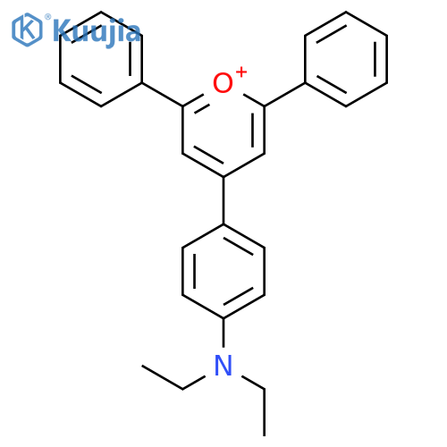 Pyrylium, 4-[4-(diethylamino)phenyl]-2,6-diphenyl- structure
