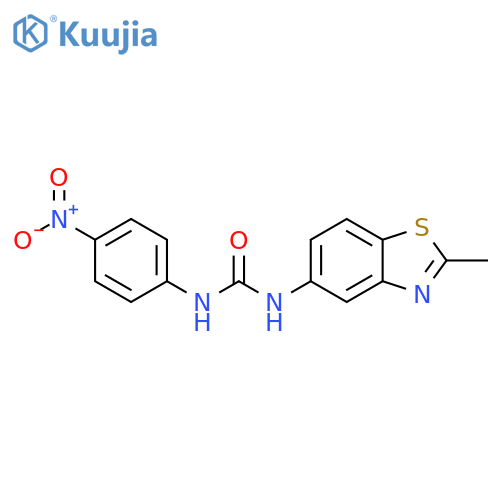 3-(2-methyl-1,3-benzothiazol-5-yl)-1-(4-nitrophenyl)urea structure