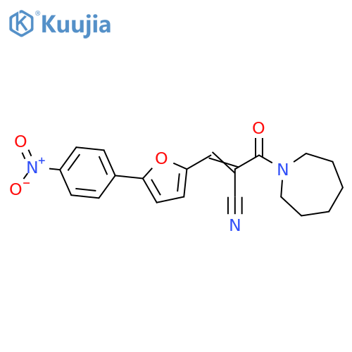(2E)-2-(E)-azepane-1-carbonyl-3-5-(4-nitrophenyl)furan-2-ylprop-2-enenitrile structure
