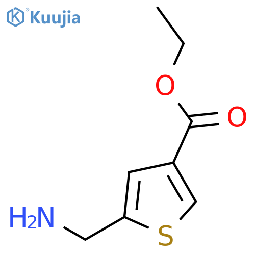 5-AMINOMETHYL-THIOPHENE-3-CARBOXYLIC ACID ETHYL ESTER structure