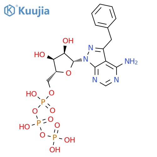 4-Amino-3-benzyl-1H-pyrazolo3,4-dpyrimidine 1-β-D-Ribofuranosyl 5’-Triphosphate Triethylamine Salt structure