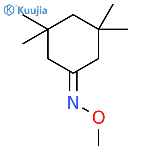 CYCLOHEXANONE, 3,3,5,5-TETRAMETHYL-, O-METHYLOXIME structure