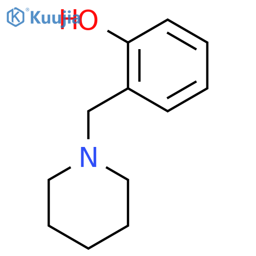 2-(Piperidin-1-ylmethyl)phenol structure