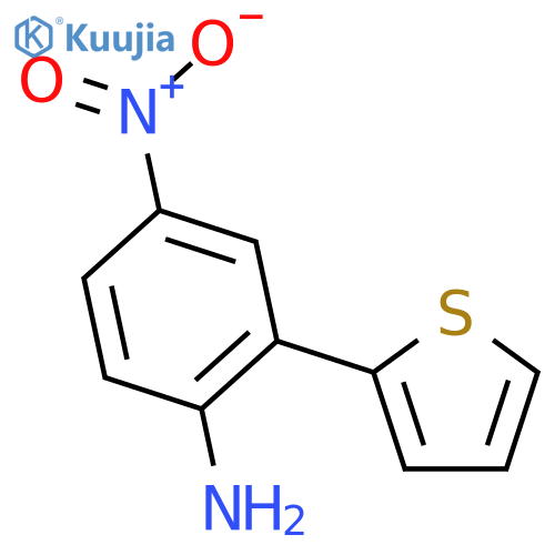 Benzenamine, 4-nitro-2-(2-thienyl)- structure