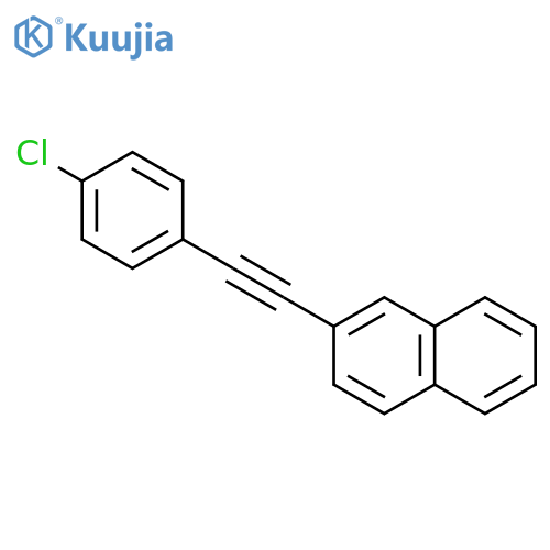 Naphthalene, 2-[(4-chlorophenyl)ethynyl]- structure