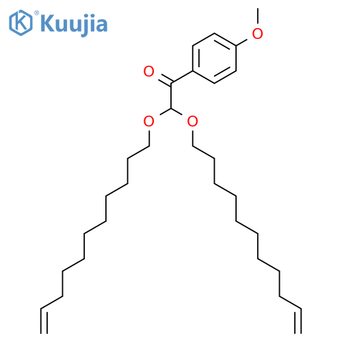 Ethanone, 1-(4-methoxyphenyl)-2,2-bis(10-undecenyloxy)- structure