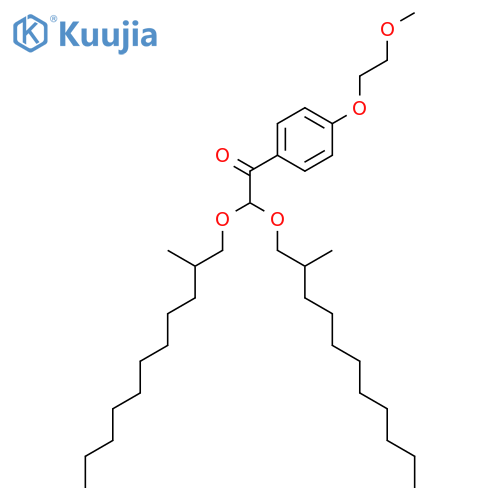Ethanone, 1-[4-(2-methoxyethoxy)phenyl]-2,2-bis[(2-methylundecyl)oxy]- structure