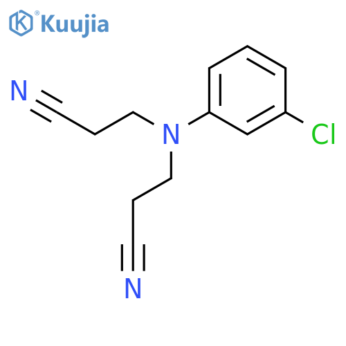 PROPANENITRILE, 3,3'-[(3-CHLOROPHENYL)IMINO]BIS- structure