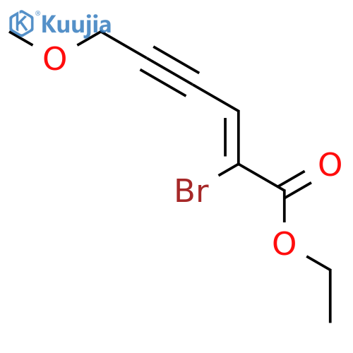 2-Hexen-4-ynoic acid, 2-bromo-6-methoxy-, ethyl ester, (2Z)- structure