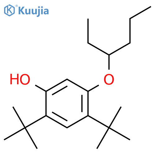 PHENOL, 2,4-BIS(1,1-DIMETHYLETHYL)-5-(1-ETHYLBUTOXY)- structure