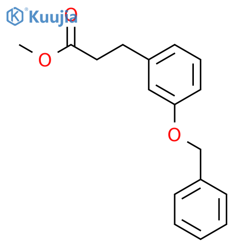 Benzenepropanoic acid, 3-(phenylmethoxy)-, methyl ester structure