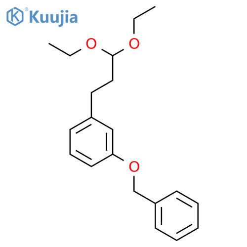 BENZENE, 1-(3,3-DIETHOXYPROPYL)-3-(PHENYLMETHOXY)- structure