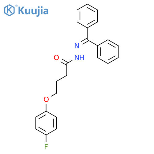 BUTANOIC ACID, 4-(4-FLUOROPHENOXY)-, (DIPHENYLMETHYLENE)HYDRAZIDE structure