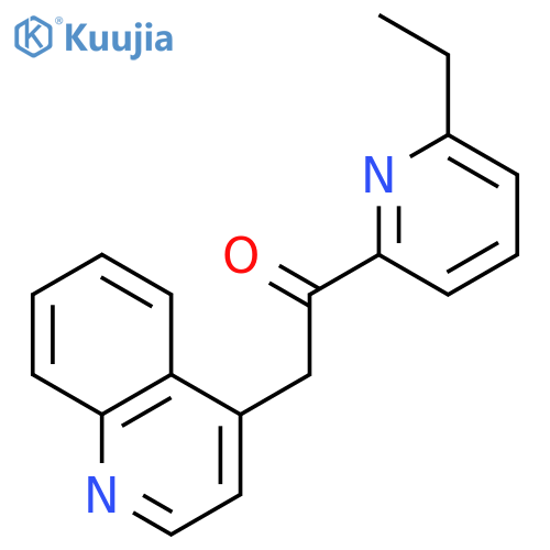 ETHANONE, 1-(6-ETHYL-2-PYRIDINYL)-2-(4-QUINOLINYL)- structure