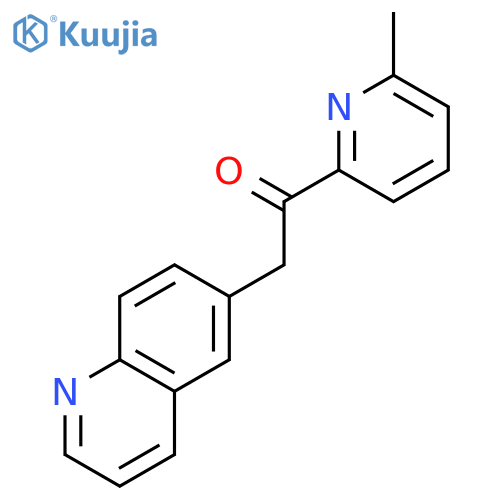 1-(6-Methylpyridin-2-YL)-2-(quinolin-6-YL)ethanone structure