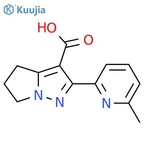 2-(6-methylpyridin-2-yl)-5,6-dihydro-4H-pyrrolo[1,2-b]pyrazole-3-carboxylic acid structure