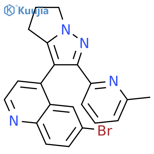 6-Bromo-4-(2-(6-methylpyridin-2-yl)-5,6-dihydro-4H-pyrrolo[1,2-b]pyrazol-3-yl)quinoline structure