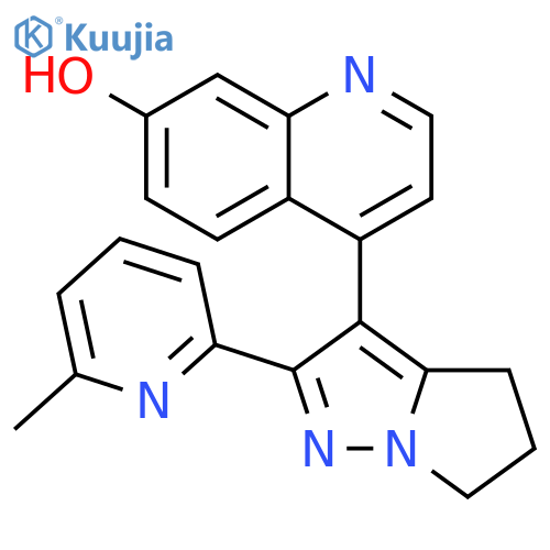 4-(2-(6-Methylpyridin-2-yl)-5,6-dihydro-4H-pyrrolo[1,2-b]pyrazol-3-yl)quinolin-7-ol structure