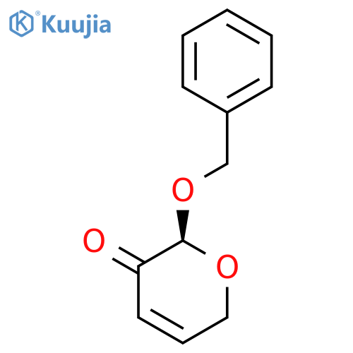 2H-Pyran-3(6H)-one, 2-(phenylmethoxy)-, (2R)- structure