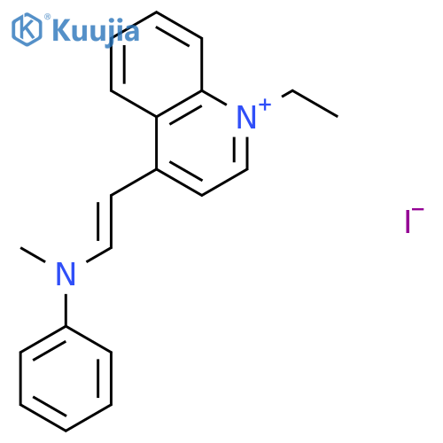 QUINOLINIUM, 1-ETHYL-4-[2-(METHYLPHENYLAMINO)ETHENYL]-, IODIDE structure