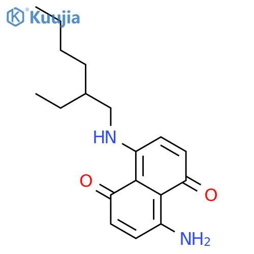 1,5-NAPHTHALENEDIONE, 4-AMINO-8-[(2-ETHYLHEXYL)AMINO]- structure