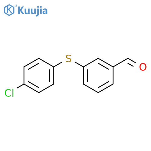 BENZALDEHYDE, 3-[(4-CHLOROPHENYL)THIO]- structure
