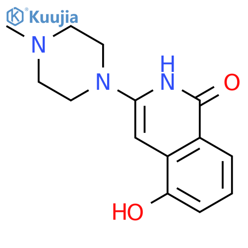 1(2H)-Isoquinolinone, 5-hydroxy-3-(4-methyl-1-piperazinyl)- structure