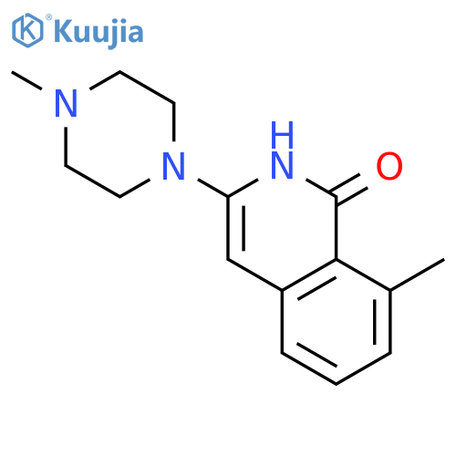 1(2H)-ISOQUINOLINONE, 8-METHYL-3-(4-METHYL-1-PIPERAZINYL)- structure