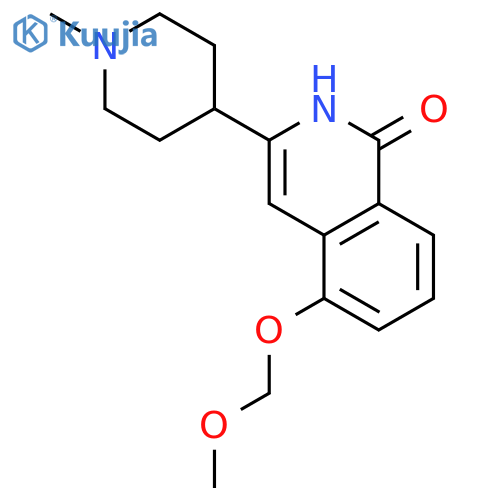 1(2H)-ISOQUINOLINONE, 5-(METHOXYMETHOXY)-3-(1-METHYL-4-PIPERIDINYL)- structure