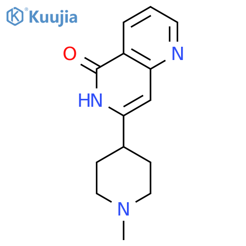 1,6-NAPHTHYRIDIN-5(6H)-ONE, 7-(1-METHYL-4-PIPERIDINYL)- structure