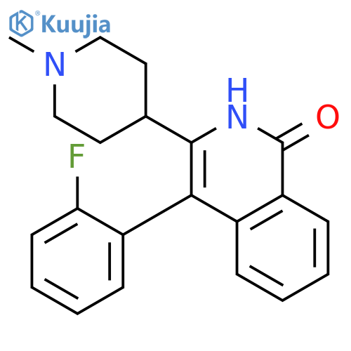 1(2H)-Isoquinolinone, 4-(2-fluorophenyl)-3-(1-methyl-4-piperidinyl)- structure